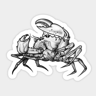 Cancer Crab (White) Sticker